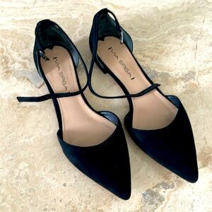Via Spiga black suede flats, Size 6.5